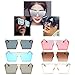 Niceskin Retro Oversized Mirrored Sunglasses Shades for Women, Resin and Metal (Gold&Tea)