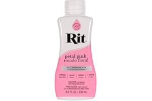 CRAFT COUNTY Rit Dye Liquid – Wide Selection of Colors – 8 Oz. (Petal Pink)