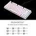 E-Element Z-88 RGB Mechanical Gaming Keyboard, Brown Switch – Tactile & Slightly Clicky, LED Backlit, Water Resistant, Compact 81 Keys Anti-Ghosting for Mac PC, Whitethumb 3