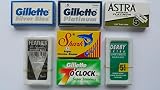 35 FEATHER 7 O'clock SHARK ASTRA SILVER BLUE DERBY Blade Sampler