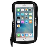 LEXIN MTB03 Big Size Black Super Cool Motorcycle Tank Bag, Magnetic Phone Case for iPhone/Andriod up to 6.5 Inch