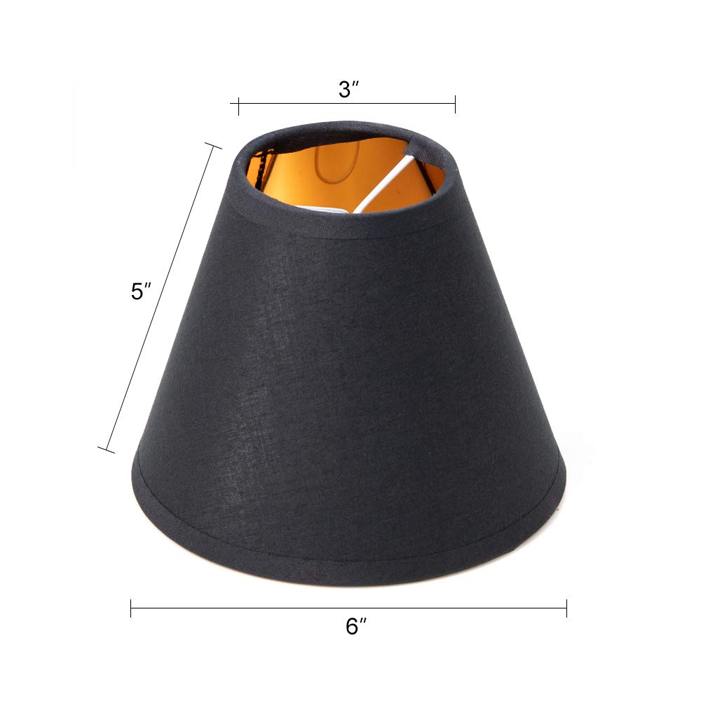 Wohnzimmer Wellmet 15cm natürliches Leinen schwarz äußere Gold innere