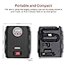 Digital Tire Inflator, GOOLOO 12V DC Air Compressor, Portable Auto Electric 150 PSI Tyre Pump with Tire Pressure Monitor and Preset for Car, Bicycle, Motorcycles, Sport Balls and Other Inflatables