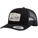 Salty Crew Men's Graphic Logo Retro Trucker Hat - Unisex Adjustable Baseball Hat for Adults - Premium Cotton