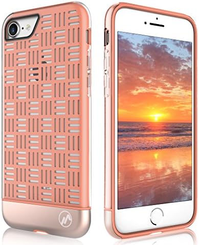 iPhone 7 case ,Maxace Insight Series PC +TPU Slider Dual-Material Case for iPhone 7 (Orange)