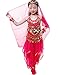 Astage Girls Oriental Belly Dance Sets Costumes All accessories Hotpink M(Fits 6-8 Years)