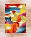 Blooms Multi Abstract Painting Red Orange Yellow Green Modern Brush Stroke Area Rug 2x3 (20