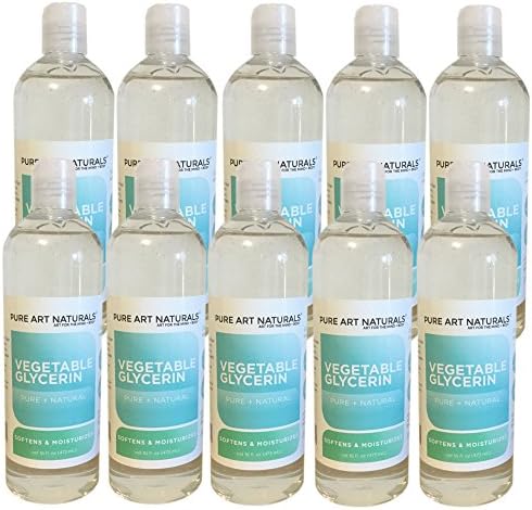 Pure Art Naturals Glycerine Vegetable, 16-Fluid Ounces 1 gallon (Pack of 10)