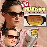 HD Vision Readers- BiFocal Sunglasses, Black +1.0