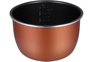 UKCOCO 5L Aluminum Alloy Rice Cooker Inner Pot - 9.45 Inch Non-Stick Pot - Multi-Function Electric Cooker Replacement Compati