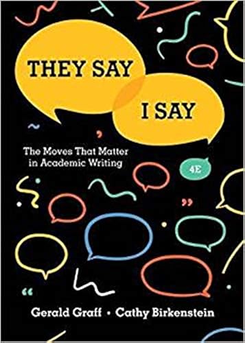 Download They Say / I Say: The Moves That Matter in Academic Writing PDF