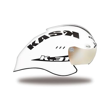 Kask – K31 Crono Road TT Casco aerodinámico Triathlon TT Bolsa de transporte, color blanco