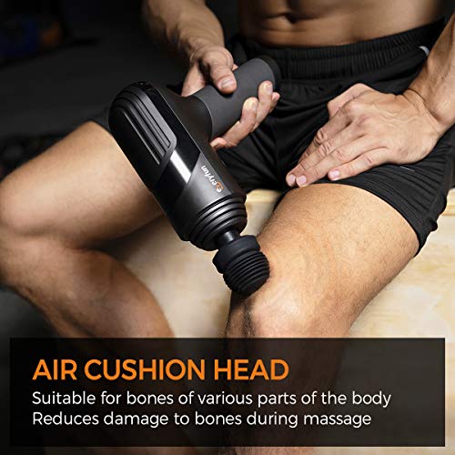 Everyfun Massage Gun Deep Tissue, Muscle Massager Gun, Handheld Electric Percussion Massager for Athletes, Super Quiet Powerful 3200mAh LG Battery 10H Working Time