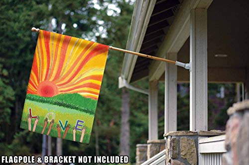 Toland Garden Hausflagge „Welcome Sunset Beach“, 71,1 X 101,6 Cm (28"x40"), Doppelseitig Bedruckt – Wetterfeste Dekoration Für Garten & Terrasse