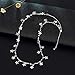 EGOO YAMEE Layered Star Necklace Pendant Handmade White Gold Plated Dainty Gold Choker Long Necklace for Women