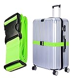 Hibate Adjustable Long Luggage Straps Belts Accessories - Green