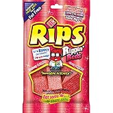 Rips Rippin Reds Bite Size Licorice Candy with Raspberry, Cherry, Wild Berry and Red Apple Flavors, 4 Ounce