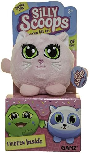 Series One Silly Scoops Plush Toy with Surprise Plush - Cherry Parfait Kitten