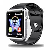 Padgene New GSM Bluetooth Smart Watch with Camera for Samsung S5 / Note 2 / 3 / 4, Nexus 6, Htc, Sony and Other Android Smartphones (Black)