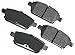Akebono ACT1161 Proact Ultra Premium Ceramic Disc Brake Pad kit, GREY
