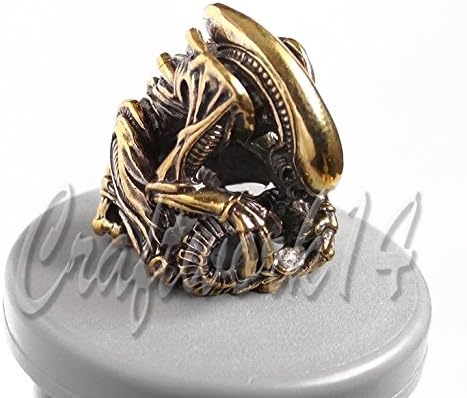 ALIEN UNIQUE HANDMADE Bronze Paracord Knife Leather Lanyard Bead / Beads