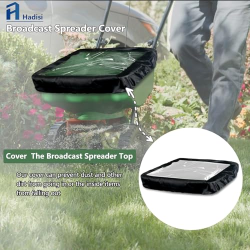 Mini Broadcast Spreader Cover with PVC Transparent Window,18.1"X16.1" Waterproof Fertilizer Spreader Cover,Suitable photo 12