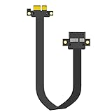 GLOTRENDS 300mm PCIe 3.0 X1 Riser Cable for