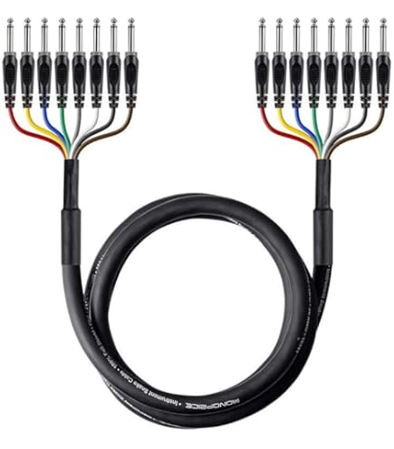 Amazon.com: Monoprice 8-Channel 1/4-Inch TRS Male to 1/4-Inch TRS