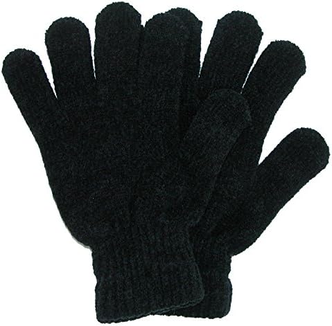 Grand Sierra Women's Ribbed Chenille Stretch Glove, Black