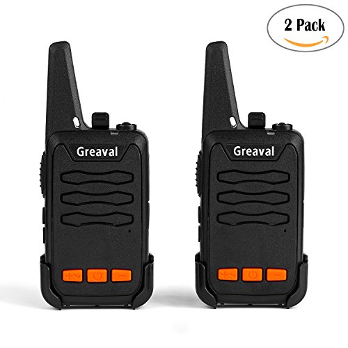 Greaval Long Range Walkie Talkies USB Rechargeable UHF 400-470MHz 16 CH Two Way Radio (Pack of 2) Greaval Long Range Walkie Talkies USB Rechargeable UHF 400-470MHz 16 CH Two Way Radio (Pack of 2)