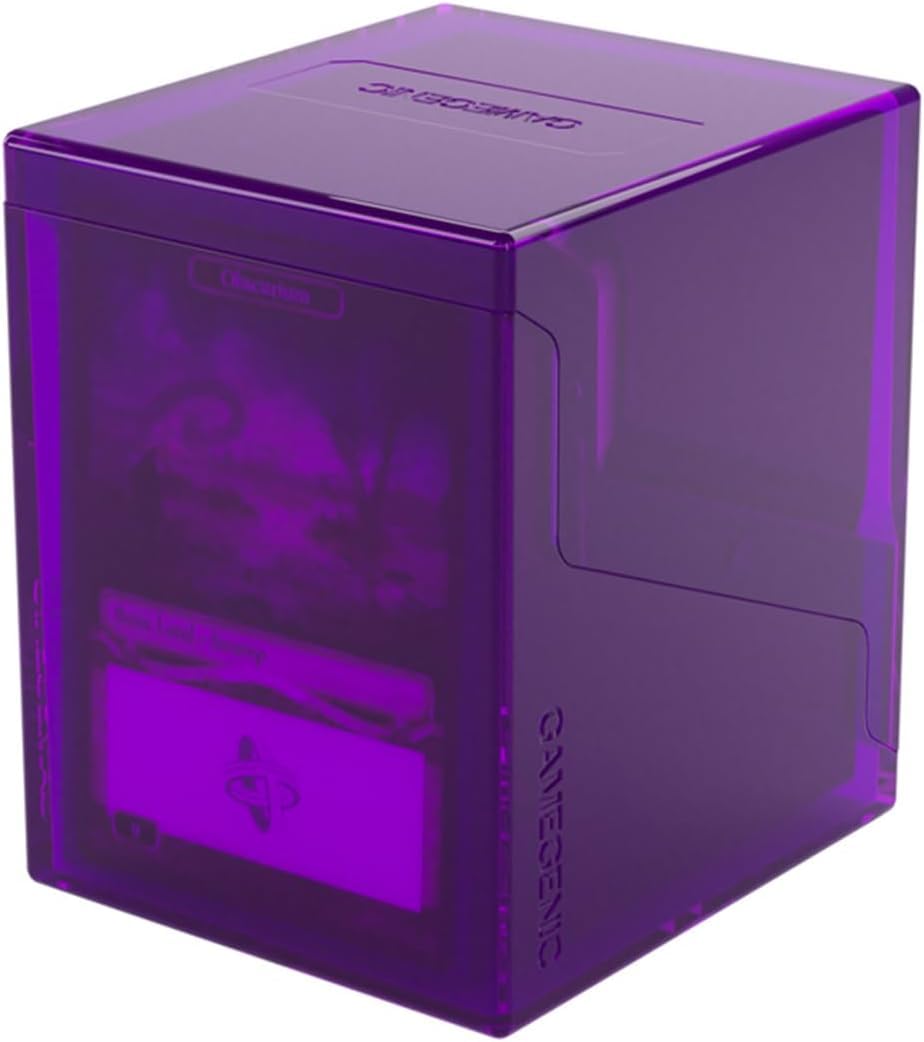 Gamegenic Bastion 100+ XL Deck Box - Compact, Secure, and Perfectly Organized for Your Trading Cards! Safely Protects 100+ Double-Sleeved Cards, Purple Color, Made โ image 1
