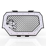 Wicked Skull White Front/Black Back Powdercoat