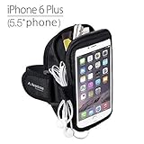 Avantree Trackpouch Sports Running / Gym / Jogging Exercise Neoprene Armband Case Pouch for iPhone 6 Plus, Samsung Galaxy Note 4/Note 3, Samsung Galaxy S5