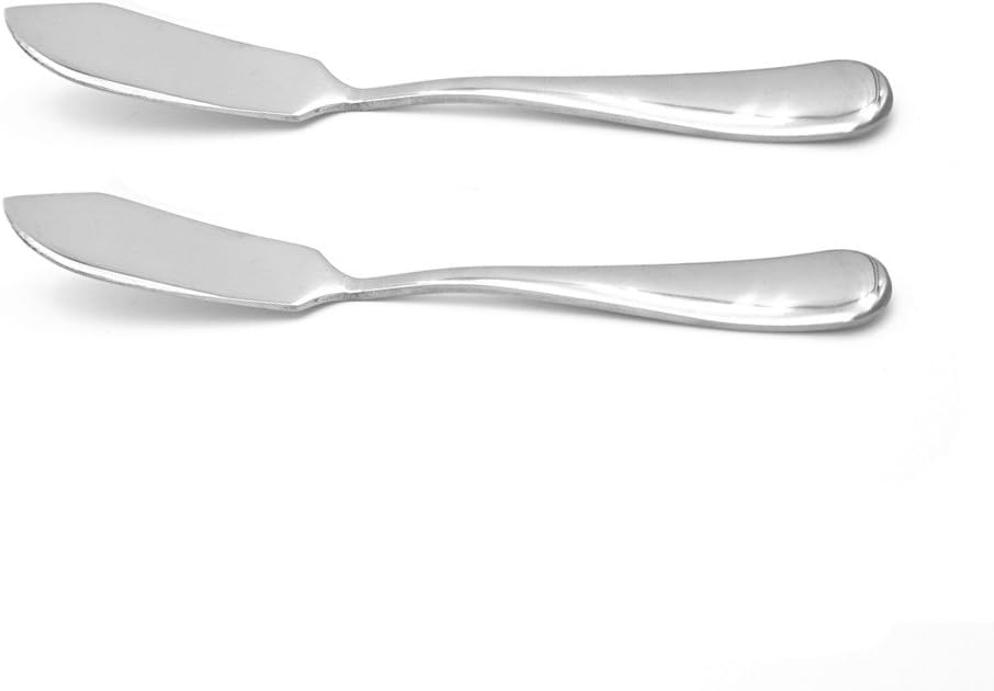ERCENTURY m-323 Stainless Steel Knife, Spreader, Serve Your Butter, Breakfast Spreads, Cheese and Condiments (2PCS)