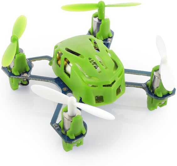 HUBSAN H111 Nano Q4 4-Channel 6 Axis Gyro Mini RC Quadcopter 2.4Ghz Radio System Mode 2 RTF- Carton Case Green