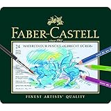Faber-Castel FC117524 Albrecht Durer Artist Watercolor Pencils In A Tin (24 Pack), Assorted (Office Product)