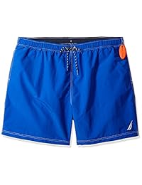 Nautica - Bañador para hombre con logotipo clásico de secado rápido