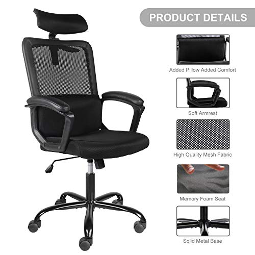 Smugdesk Office Chair, High Back Ergonomic Mesh Desk Office Chair with