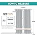 NICETOWN 95 inch Blackout Curtains - Triple Weave Energy Saving Thermal Insulated Solid Grommet Blackout Draperies for Living Room/Bedroom (1 Pair, W52 x L95, Grey)