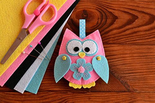 25 Pack - Self Adhesive Backing - 8x12" Crafting Felt Fabric - 25 Colors - Perfect for Homemade Halloween Costumes