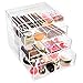 Ikee Design Acrylic Cosmetics Lipsticks Makeup Organizer Holder Box with 4 Removable Drawers, 10