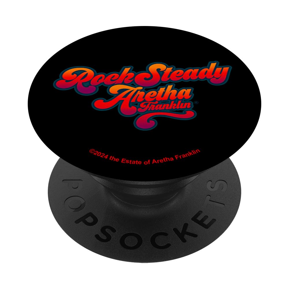 Aretha Franklin Rock Steady Stacked Logo PopSockets Swappable PopGrip