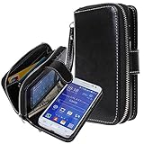 Samsung Galaxy Core Prime Case, E LV Samsung Galaxy Core Prime - 2IN1 ( CASE CUM PURSE) TPU+PU Leather flip Wallet Bag Pouch Case Cover For Samsung Galaxy Core Prime-G360 - PURSE BLACK