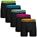 Natural Feelings Mens Underwear Boxer Briefs Cotton Stretch Regular Long Leg Boxer Briefs Underwear Men Pack