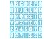 Color Factory PA718E Complete Letter Stencil Sets, 4in, 4