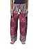 Lannaclothesdesign Women's Boho Drawstring Smocked Waist Rayon Harem Yoga Pants