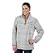 boxercraft Sherpa Quarter Zip Pullover, Warm & Cozy, Frosty Grey S