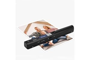 GZGYNADAST Portable Handheld Color Photo Scanner for A4 Documents,Business Card,Books, Receipt,Pictures up to 900 DPI, Uploads Images to Computer Via USB Cable, Needn't Driver,Without SD Card,JPG/PDF