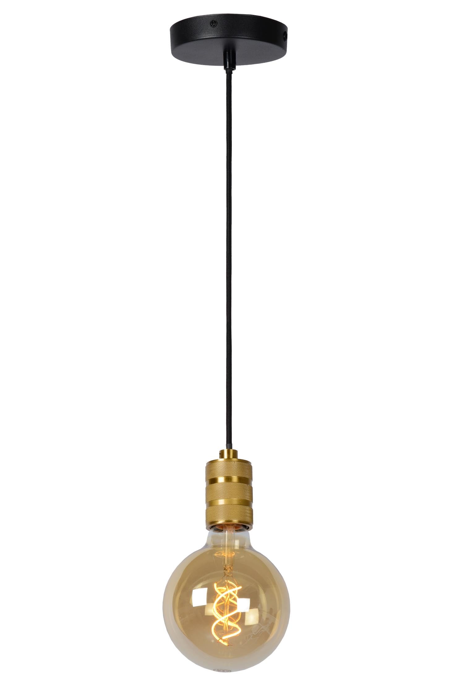 LUCIDE JOVA - Pendant Light - Ø 12 cm - 1xE27 - Matt Gold/Brass