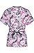 MedPro Women's Printed Medical Scrub Set Mock Wrap Top and Pants